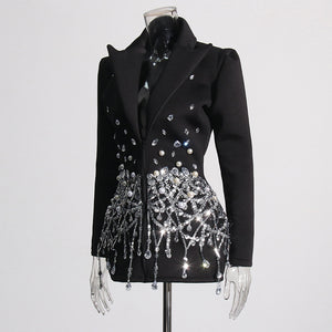 Black Sequin Jacket For Women