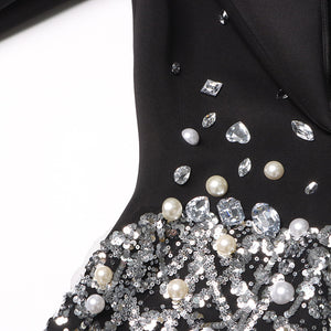 Black Sequin Jacket For Women