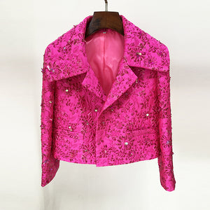 Black Sequin Jacket Women's