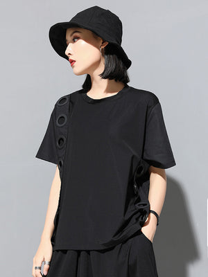 Black Short Sleeve T-shirt Women's