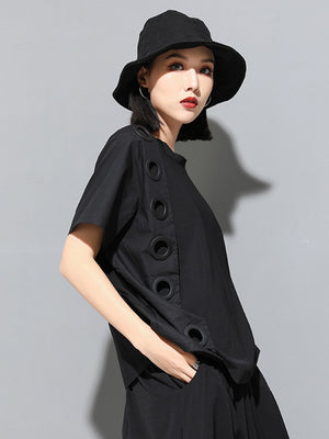 Black Short Sleeve T-shirt Women's
