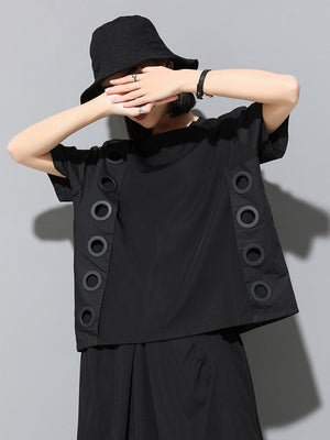 Black Short Sleeve T-shirt Women's