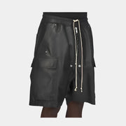 Schwarze Cargo-Shorts für Herren
