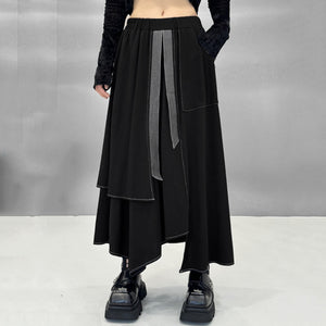 Black Skirt Goth Pleated