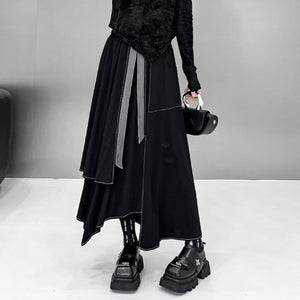 Black Skirt Goth Pleated