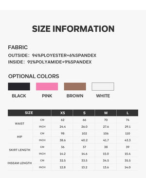 Black Skort Casual Workout