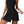 Black Skort for Yoga - product view on white background