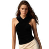 Black Sleeveless T Shirt Women's