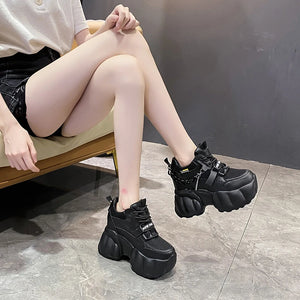 Black Sneakers High Platform