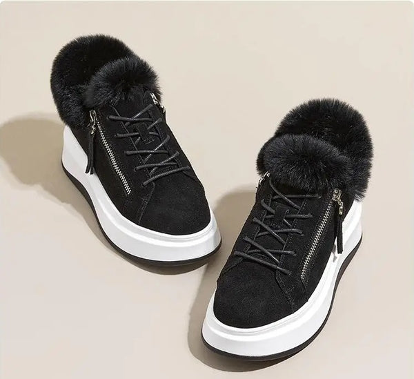 Black Sneakers With White Platform