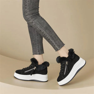 Black Sneakers With White Platform
