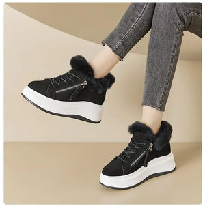 Black Sneakers With White Platform