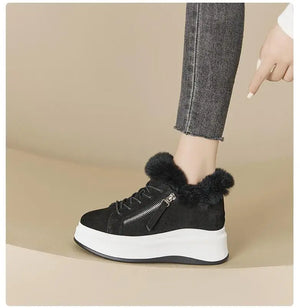 Black Sneakers With White Platform