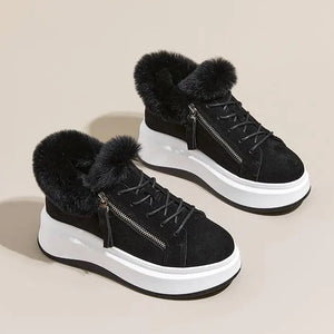 Black Sneakers With White Platform