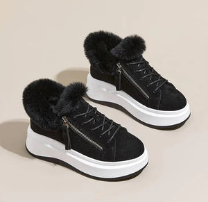 Black Sneakers With White Platform
