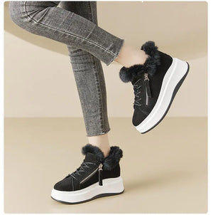 Black Sneakers With White Platform
