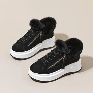 Black Sneakers With White Platform