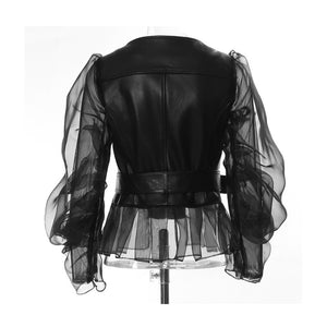 Black Stylish Moto Jacket Women's