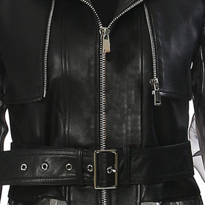 Black Stylish Moto Jacket Women's