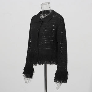 Black Sweater Jacket Women's