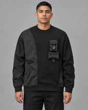 Zwarte Sweatshirt Techwear