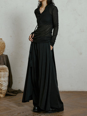 Black T Shirt For Women Long Sleeve