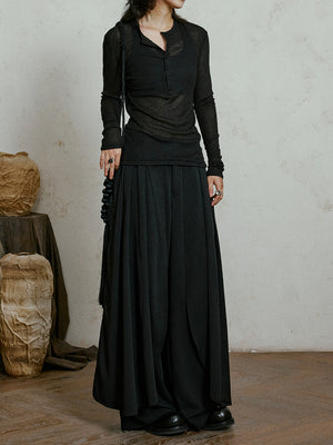 Black T Shirt For Women Long Sleeve