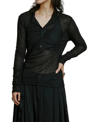 Black T Shirt For Women Long Sleeve