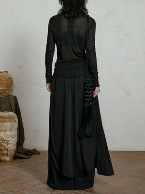 Black T Shirt For Women Long Sleeve