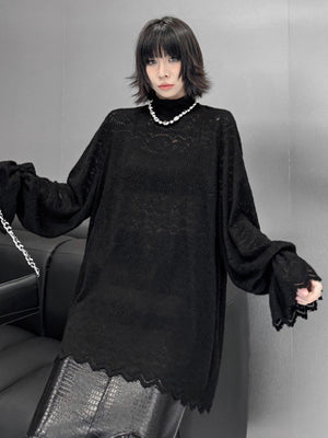Black T Shirt Oversized Women's