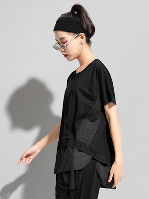 Black T Shirt Women Cotton