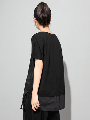 Black T Shirt Women Cotton