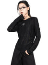 Black T Shirt Women Full Sleeves
