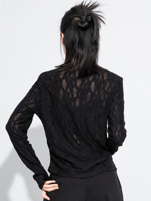 Black T Shirt Women Full Sleeves