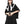 Black T Shirt Women's Oversized - product view on white background