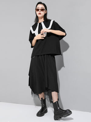 Black T Shirt Women's Oversized