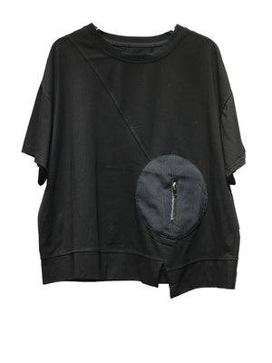 Black T Shirts With Pocket Women's