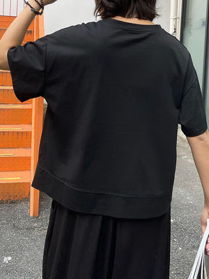 Black T Shirts With Pocket Women's