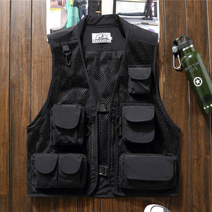 Black Tactical Cargo Vest