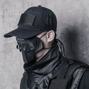 2024 Punk Hip Hop Techwear Baseball Cap Outdoor Tactical Multifunction Gorras Men Women High Street Casual Hat