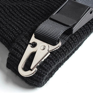 2024 Tactical Techwear Hip Hop Punk Knitted Hat Men Women Street Casual Ribbon Metal Buckle Function Caps Gorro Hombre
