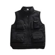 Black Thicken Cargo Vest