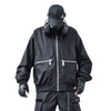Black Zipper Techwear Jacket