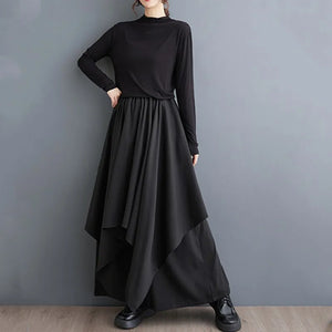 black vintage Skirt Pants