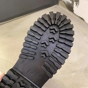 Black Wedge Lace Up Boots