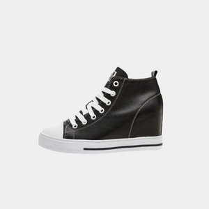 Black White Platform Sneakers