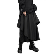 Schwarze Wide Leg Skirt Pants