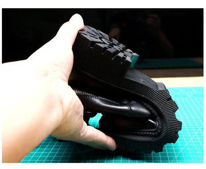 Black Winter Lace Up Boots