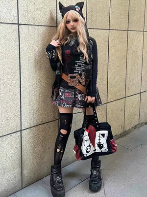 Black Women's Lace Up Ankle Boots