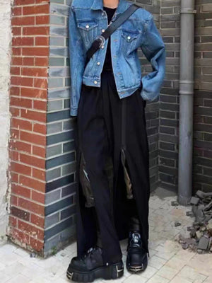 Black Women's Lace Up Ankle Boots